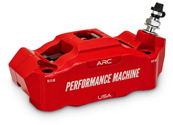 PERFORMANCE MACHINE Radial Mount Caliper - Front Right - Red
