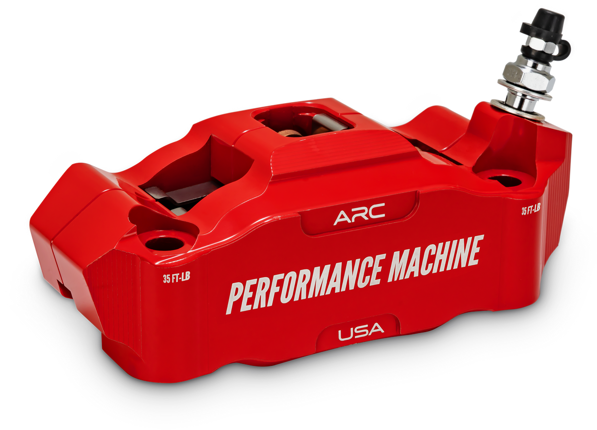 PERFORMANCE MACHINE Radial Mount Caliper - Front Right - Red