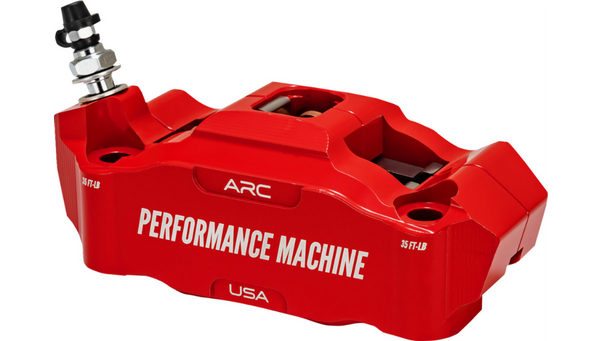 PERFORMANCE MACHINE Radial Mount Caliper - Front Left - Red