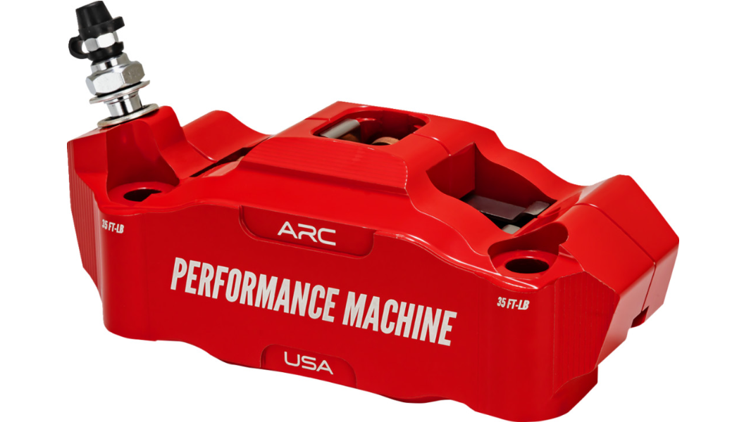 PERFORMANCE MACHINE Radial Mount Caliper - Front Left - Red