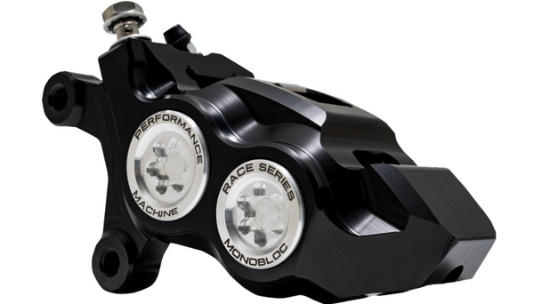 Performance Machine Caliper - 137 X 4B - Left - Black Anodized with Clear Bore Caps