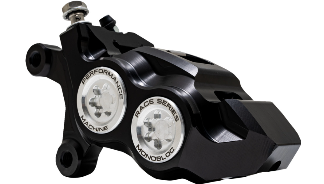 Performance Machine Caliper - 137 X 4B - Left - Black Anodized with Clear Bore Caps