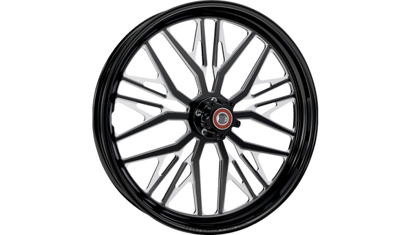 Performance Machine Wheel - Nivis - Front - Dual Disc/without ABS - Black/Contrast Cut Platinum - 21x3.5