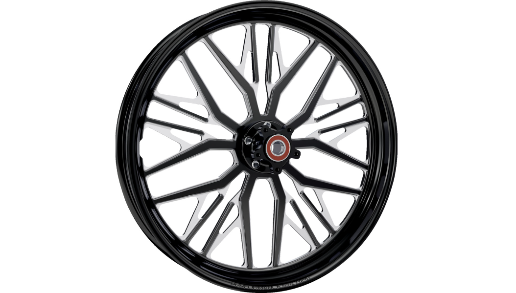 Performance Machine Wheel - Nivis - Front - Dual Disc/without ABS - Black/Contrast Cut Platinum - 21x3.5