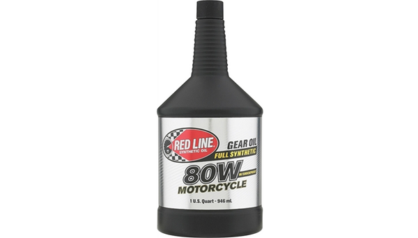 Red Line Synthetic Oil Motorcycle Gear Oil with Shockproof® - 80W - 1 US quart