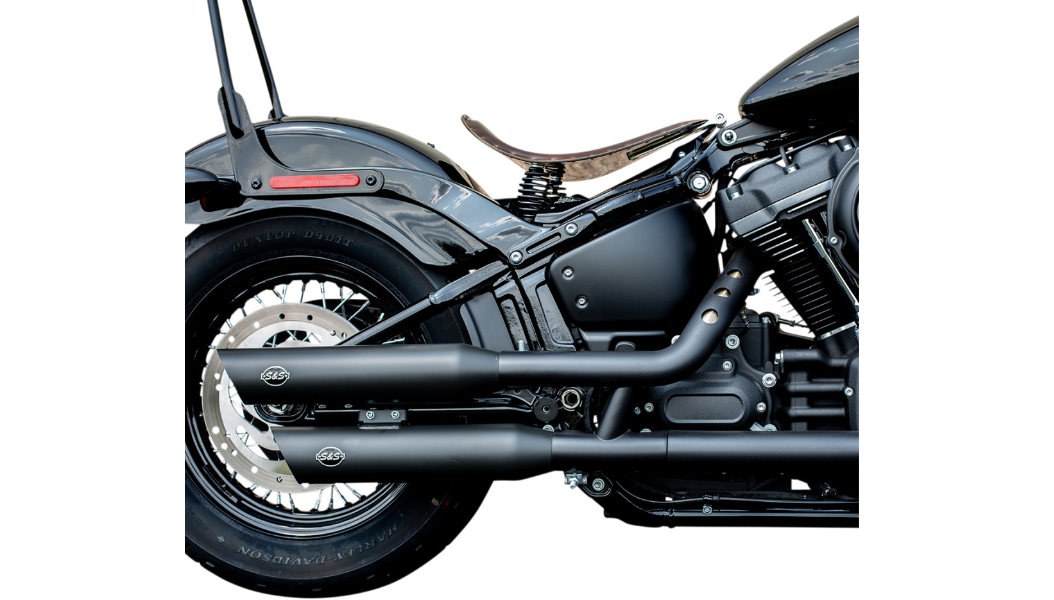 S&S Cycle Slash Cut Mufflers - 50 State - Black