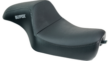 SLYFOX Drifter Seat - Gray Logo - Black Vinyl w/ Slipstop - Carbon Fiber - XL '04-'22