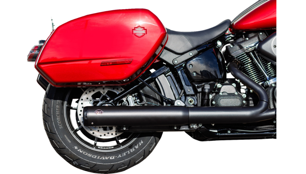 S&S Cycle Grand National Slip-On Muffler - 50 State - 4" Black - M8 Softail