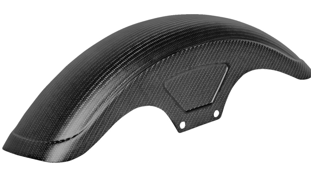 Saddlemen Front Fender - Carbon Fiber/Matte - Dyna/Sportster