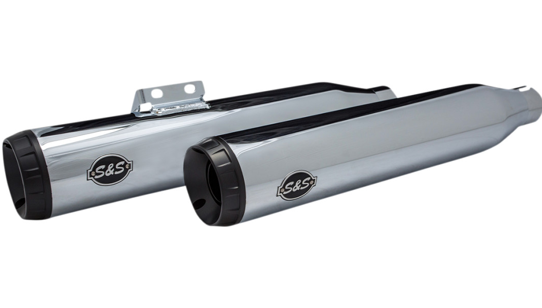 S&S Cycle Grand National 50 State Slip-On Mufflers - Chrome