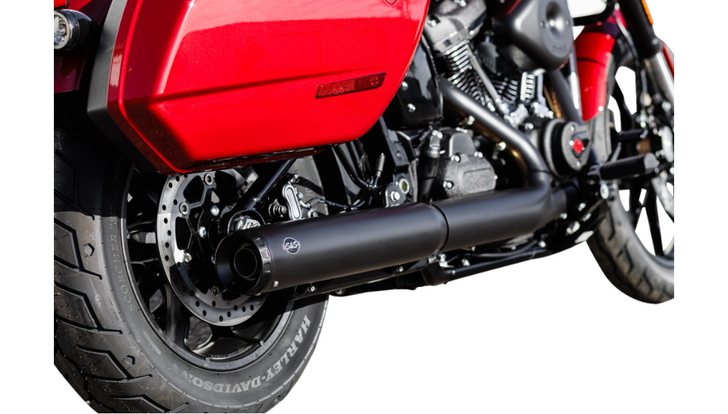 S&S Cycle Grand National Slip-On Muffler - 50 State - 4" Black - M8 Softail