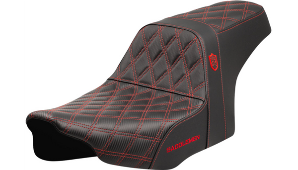 Saddlemen Pro Series SDC Performance Seat - Red Stitching - w/o Backrest - FLT/FLH '23-'24