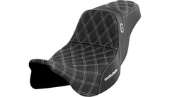 Saddlemen Pro Series SDC Performance Seat - w/o Backrest - White Stitch - FLH/FLT '08-'23