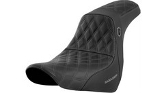 Saddlemen Pro Series SDC Performance Seat - w/o Backrest - Gray Stitch - FL/FX '18-'20
