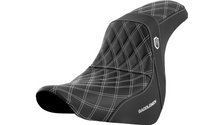 Saddlemen Pro Series SDC Performance Seat - w/o Backrest - White Stitch - FL/FX '18-'20