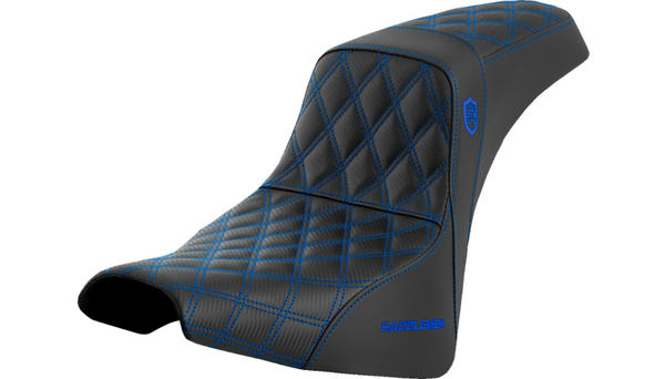 Saddlemen Pro Series SDC Performance Seat - w/o Backrest - Blue Stitch - FXBB/FXST '18-'23