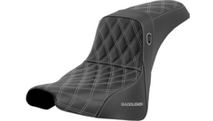 Saddlemen Pro Series SDC Performance Seat - w/o Backrest - Silver Stitch - FXBB/FXST '18-'23