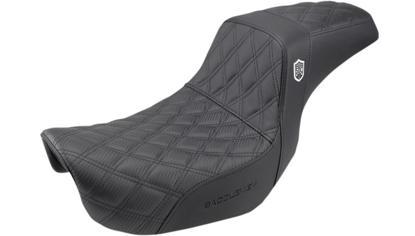 Saddlemen Pro Series SDC Performance Seat - w/o Backrest - Lattice Stitch/Lumbar Gripper - FLD/FXD '06-'17