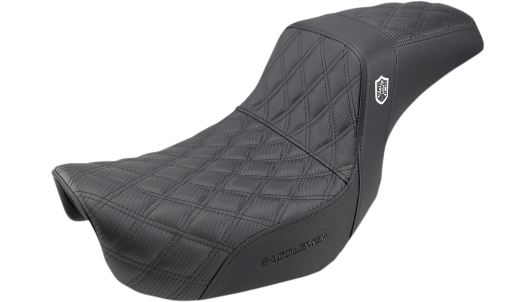 Saddlemen Pro Series SDC Performance Seat - w/o Backrest - Lattice Stitch/Lumbar Gripper - FLD/FXD '06-'17