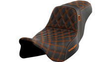 Saddlemen Pro Series SDC Performance Seat - w/o Backrest - Orange Stitch - FLH/FLT '08-'23