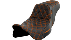 Saddlemen Pro Series SDC Performance Seat - w/o Backrest - Orange Stitch - FLH/FLT '08-'23