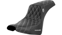 Saddlemen Pro Series SDC Performance Seat - w/o Backrest - White Stitch - FXBB/FXST '18-'23
