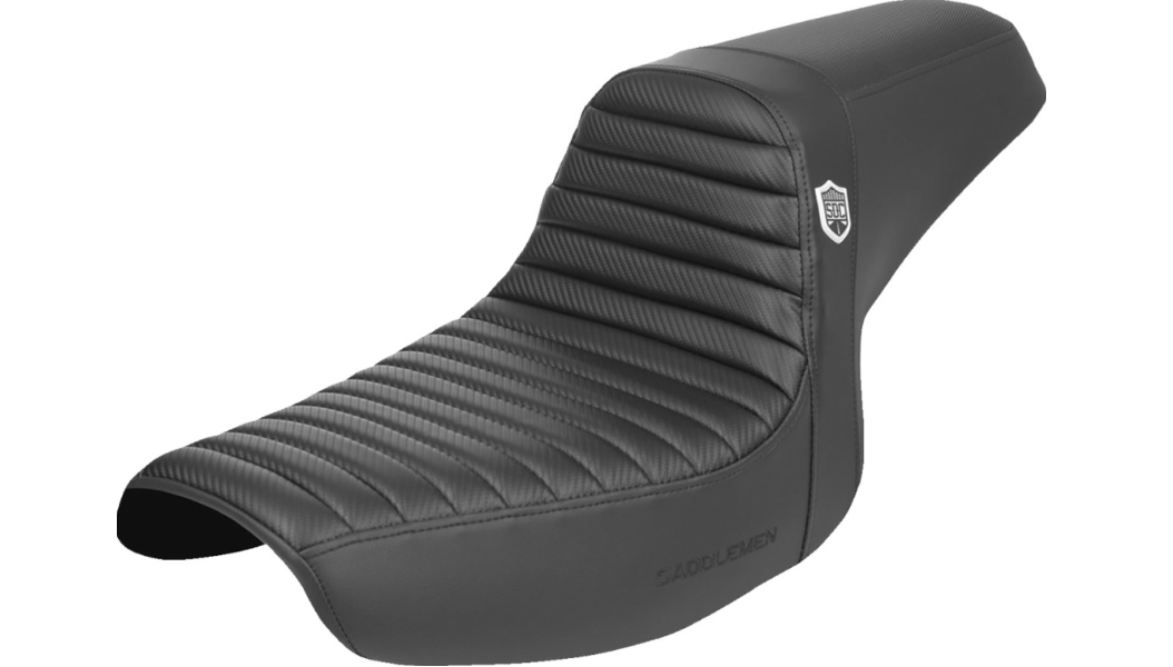 Pro Series SDC Performance Seat - w/o Backrest - Tuck-n-Roll/Carbon Fiber - Gripper - FXR '86-'94