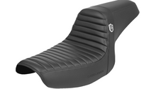 Saddlemen Pro Series SDC Performance Seat - w/o Backrest - Tuck-n-Roll/Carbon Fiber - Gripper - FXR '86-'94