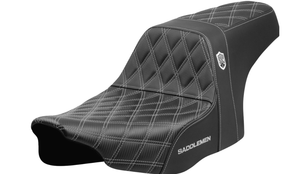 Saddlemen Pro Series SDC Performance Seat - Silver Stitching - w/o Backrest - FLT/FLH '23-'24