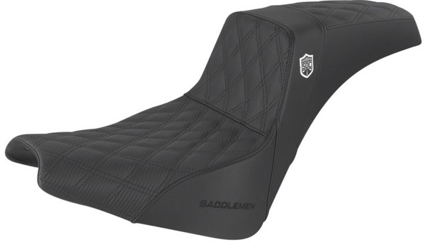 Saddlemen Pro Series SDC Performance Seat - w/o Backrest - Lattice Stitch/Lumbar Gripper - FX '18-'24