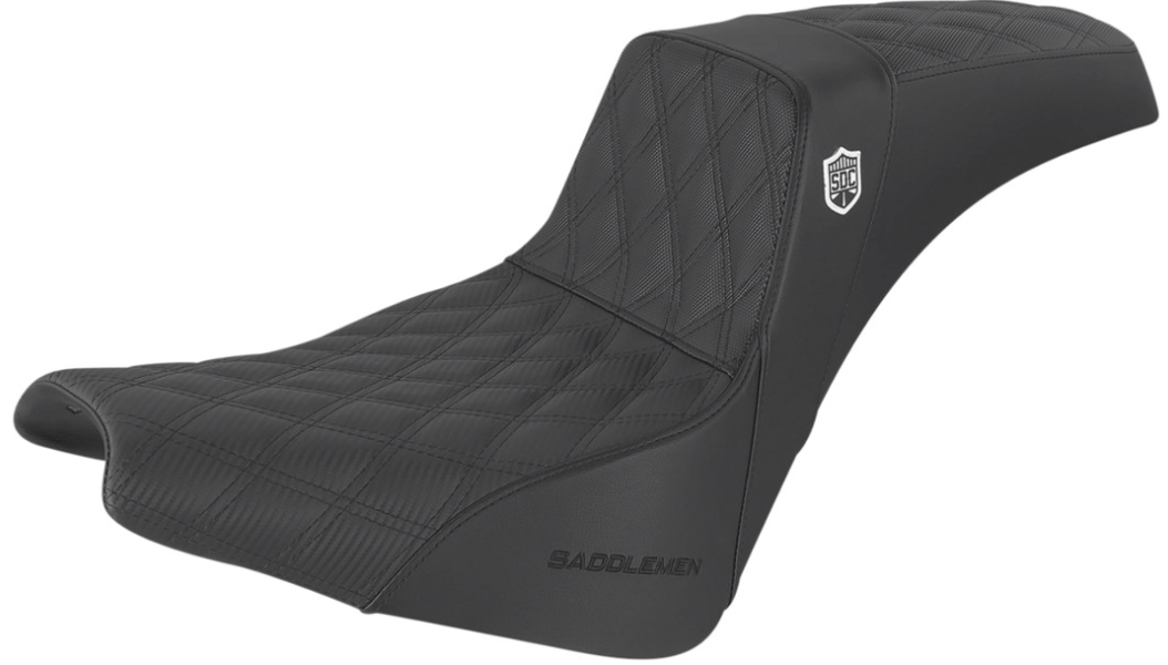 Saddlemen Pro Series SDC Performance Seat - w/o Backrest - Lattice Stitch/Lumbar Gripper - FX '18-'24