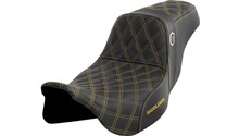 Saddlemen Pro Series SDC Performance Seat - w/o Backrest - Gold Stitch - FLH/FLT '08-'23