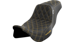 Saddlemen Pro Series SDC Performance Seat - w/o Backrest - Gold Stitch - FLH/FLT '08-'23