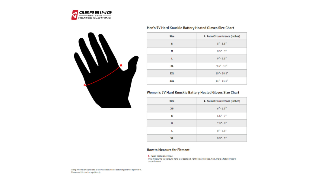 7V S7 Battery Heated Gloves - Black | Gerbing Heated Clothing