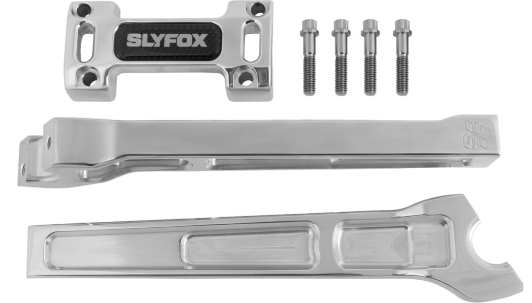 SLYFOX Handlebar Riser Kit - Straight - 1" Clamping - 10" Rise - Raw