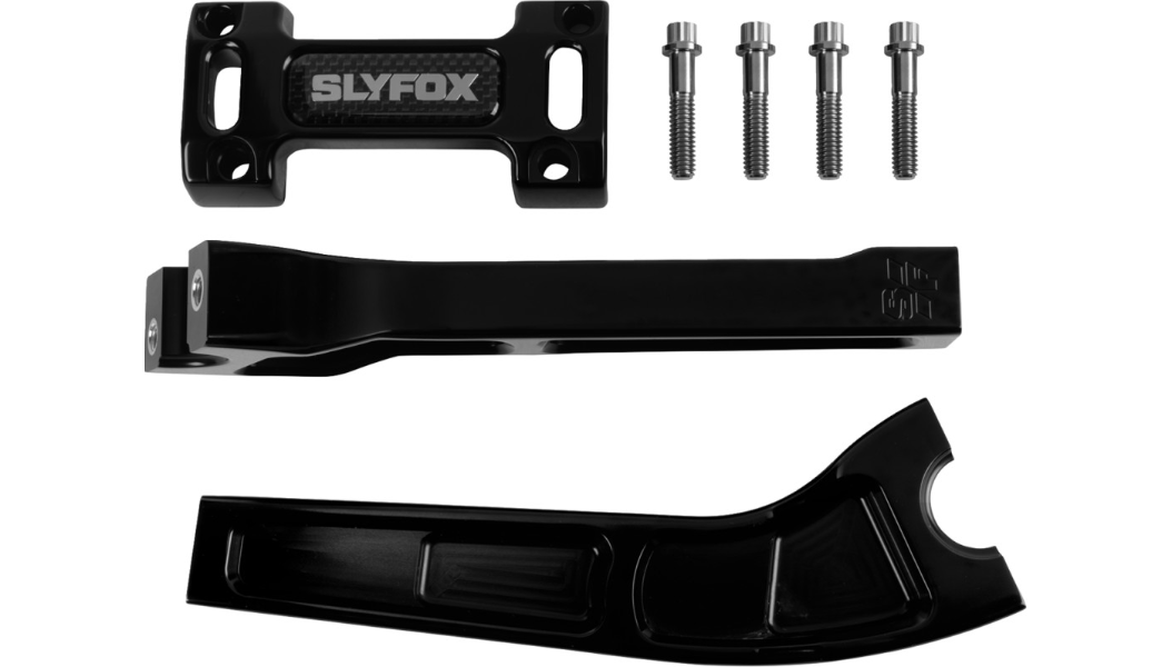 SLYFOX Handlebar Riser Kit - Pullback - 1" Clamping - 8" Rise - Black