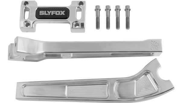 SLYFOX Handlebar Riser Kit - Pullback - 1" Clamping - 10" Rise - Raw