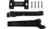 SLYFOX Handlebar Riser Kit - Straight - 1" Clamping - 8" Rise - Black