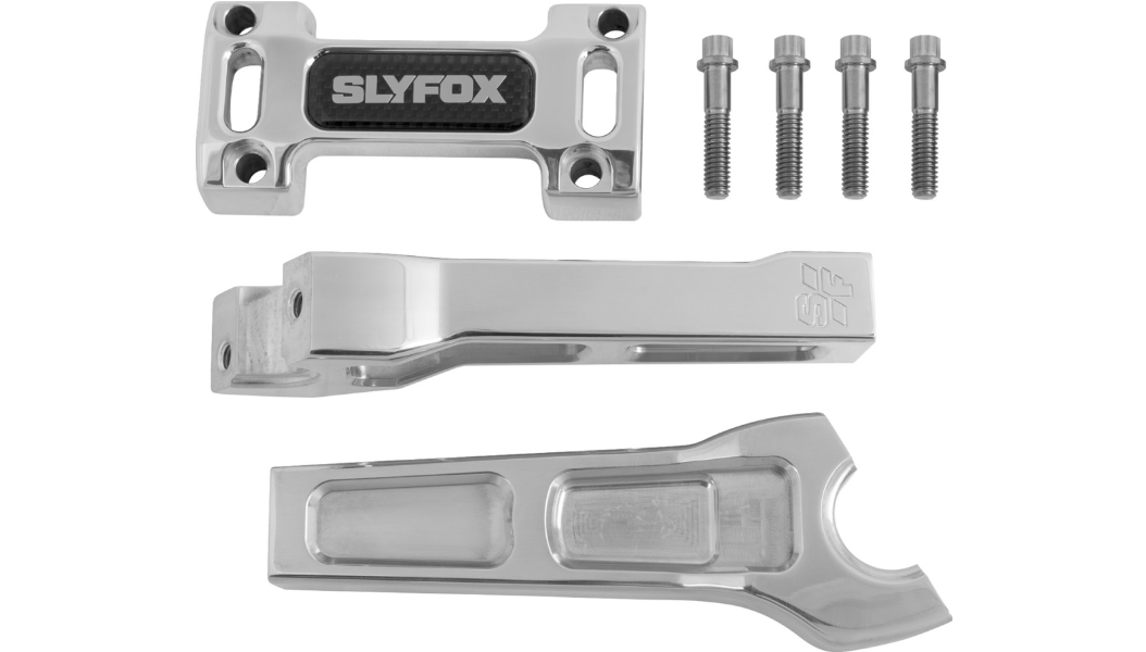 SLYFOX Handlebar Riser Kit - Straight - 1-1/8" Clamping - 6" Rise - Raw