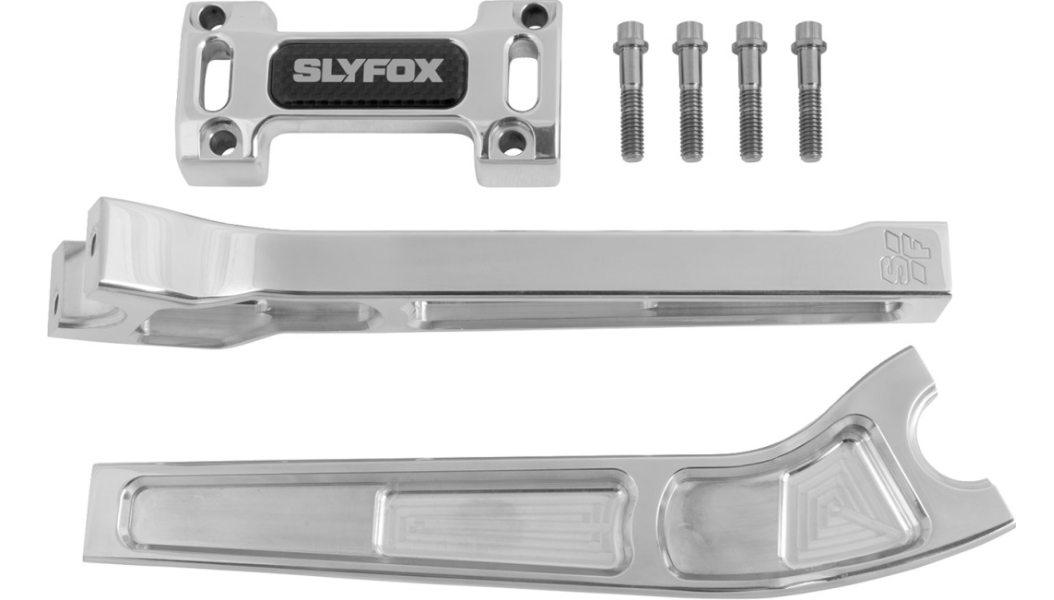 SLYFOX Handlebar Riser Kit - Pullback - 1-1/8" Clamping - 10" Rise - Raw