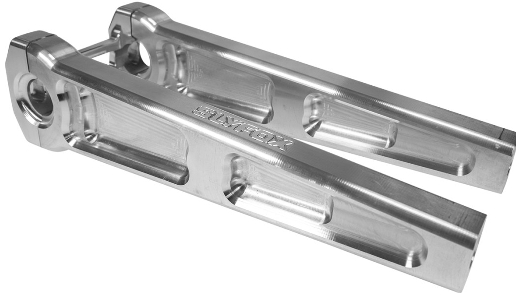 SLYFOX Handlebar Riser Kit - Straight - 1" Clamping - 10" Rise - Raw