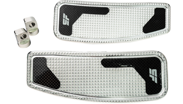 SLYFOX Mini Floorboards - Chrome Polished - Male Mount