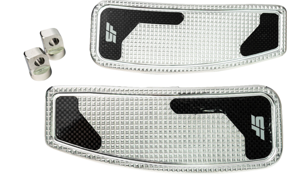 SLYFOX Mini Floorboards - Chrome Polished - Male Mount