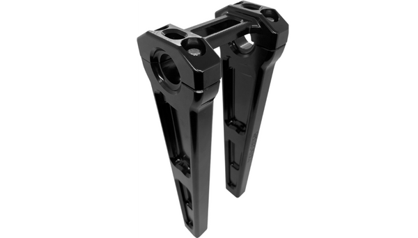 SLYFOX Handlebar Riser Kit - Straight - 1" Clamping - 10" Rise - Black