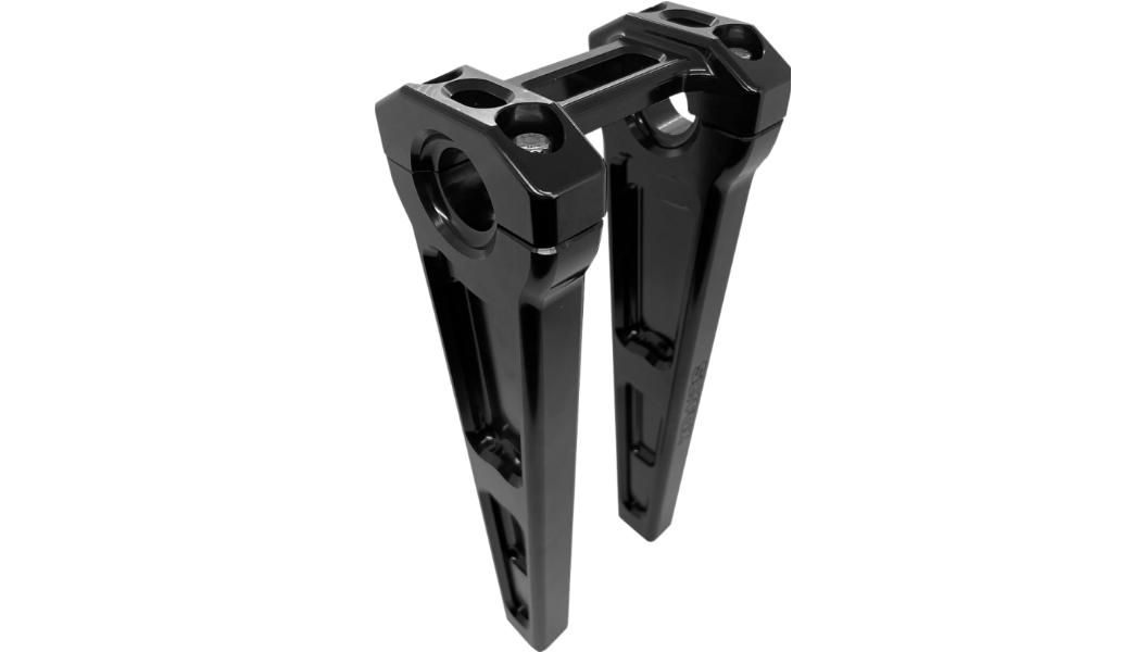SLYFOX Handlebar Riser Kit - Straight - 1" Clamping - 10" Rise - Black