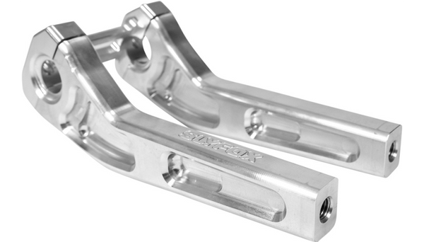 SLYFOX Handlebar Riser Kit - Pullback - 1" Clamping - 8" Rise - Raw