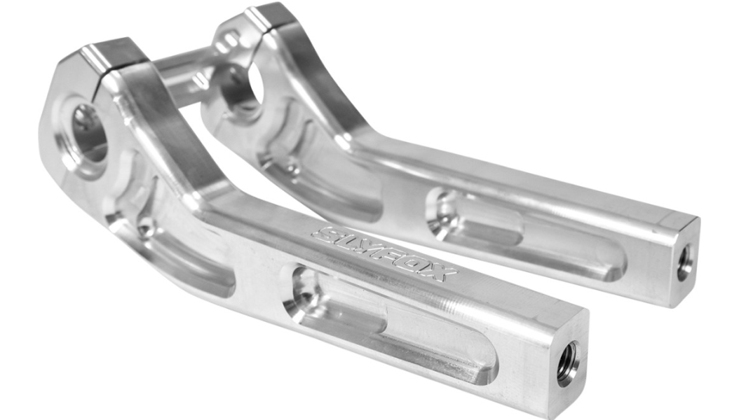 SLYFOX Handlebar Riser Kit - Pullback - 1" Clamping - 8" Rise - Raw