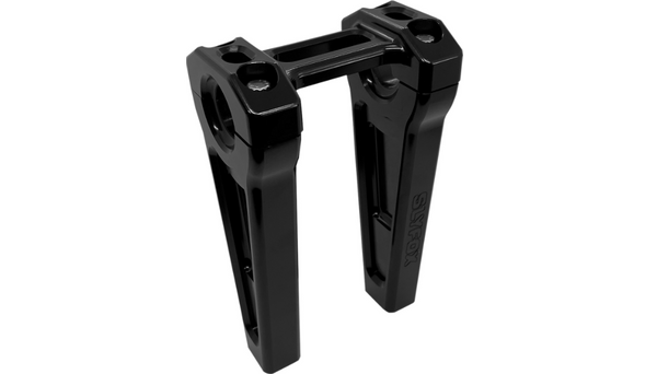 SLYFOX Handlebar Riser Kit - Straight - 1" Clamping - 6" Rise - Black