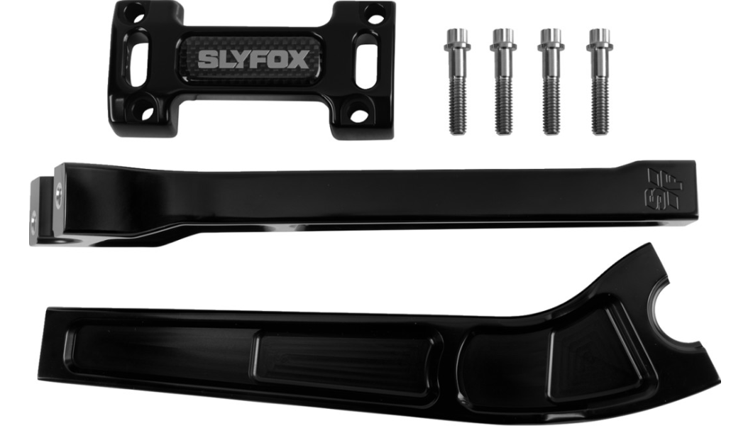 SLYFOX Handlebar Riser Kit - Pullback - 1" Clamping - 10" Rise - Black