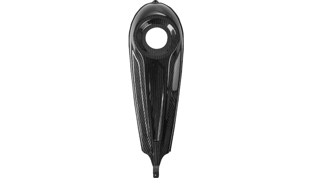Saddlemen Carbon Fiber Dash Panel For Touring Models - Center Fill - Carbon Fiber/Gloss